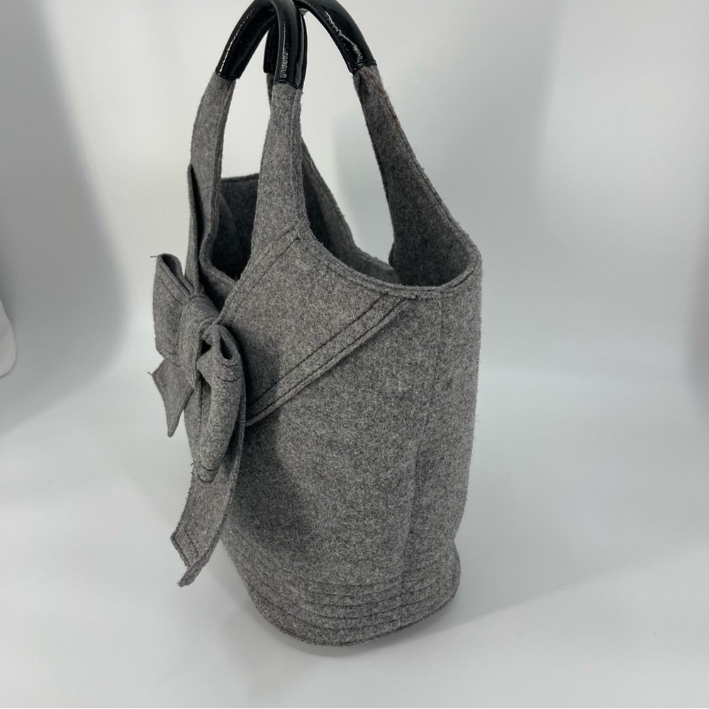 Kate Spade Lg Walker Park Tate Wool Bow Bag Romantic Coquette Luxury Feminine - Picture 4 of 15
